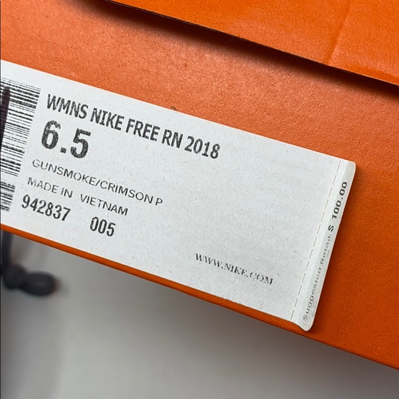 Nike free rn 2018 gunsmoke grey gray - Picture 6 of 6